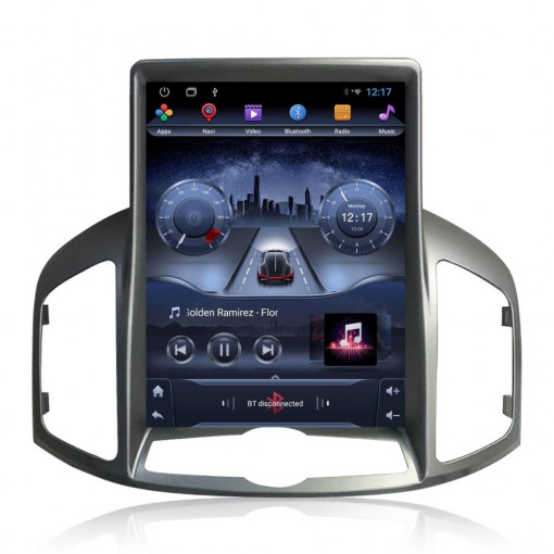 Navigatie dedicata cu Android tip tesla Chevrolet Captiva 2011 - 2016, 2GB RAM, Radio GPS Dual Zone, Touchscreen IPS 9.7" HD, Internet Wi-Fi, Bluetooth, MirrorLink, USB