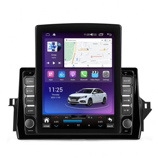 Navigatie dedicata cu Android Toyota Camry dupa 2021, 4GB RAM, Radio GPS Dual Zone, Touchscreen IPS 9.7" HD tip Tesla, Internet Wi-Fi si slot SIM 4G, Bluetooth, MirrorLink, USB, Waze