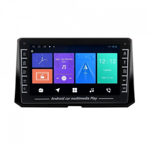 Navigatie dedicata cu Android Toyota Corolla E21 dupa 2019, 1GB RAM, Radio GPS Dual Zone, Display HD IPS 8" Touchscreen, Internet Wi-Fi, Bluetooth, MirrorLink, USB, Waze