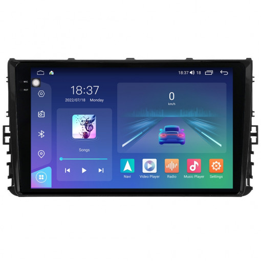Navigatie dedicata cu Android VW Multivan T6 2020 - 2021, 4GB RAM, Radio GPS Dual Zone, Display 2K QLED 9.5" Touchscreen, Internet Wi-Fi si slot SIM 4G, Bluetooth, MirrorLink, USB