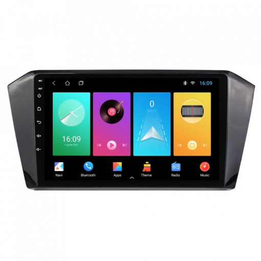 Navigatie dedicata cu Android VW Passat B8 dupa 2015, 2GB RAM, Radio GPS Dual Zone, Display HD 10" Touchscreen, Internet Wi-Fi, Bluetooth, MirrorLink, USB, Waze