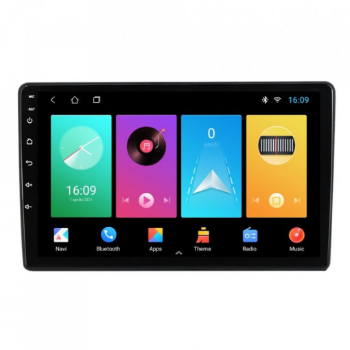 Navigatie dedicata cu Android VW Transporter T5 2010 - 2015, 2GB RAM, Radio GPS Dual Zone, Display HD IPS 10'' Touchscreen, Internet Wi-Fi, Bluetooth, MirrorLink, USB, Waze