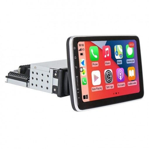 Navigatie 1DIN cu Android Citroen C8 2002 - 2016, 4GB RAM, Radio GPS Dual Zone, Display HD IPS 10" reglabil 360 grade, Internet Wi-Fi si slot SIM 4G, Bluetooth, MirrorLink, USB, Waze