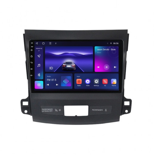 Navigatie dedicata cu Android Citroen C-Crosser 2007 - 2012, 3GB RAM, Radio GPS Dual Zone, Display HD QLED 9" Touchscreen, Internet Wi-Fi si slot SIM 4G, Bluetooth, MirrorLink, USB