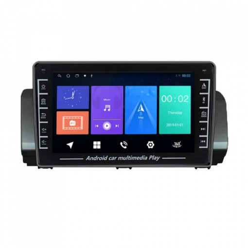 Navigatie dedicata cu Android Dacia Sandero III dupa 2021, 1GB RAM, Radio GPS Dual Zone, Display HD IPS 8" Touchscreen, Internet Wi-Fi, Bluetooth, MirrorLink, USB, Waze