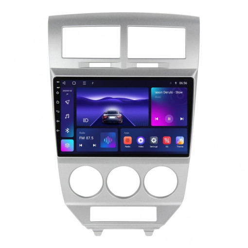 Navigatie dedicata cu Android Dodge Caliber 2006 - 2010, 3GB RAM, Radio GPS Dual Zone, Display HD QLED 10" Touchscreen, Internet Wi-Fi si slot SIM 4G, Bluetooth, MirrorLink, USB