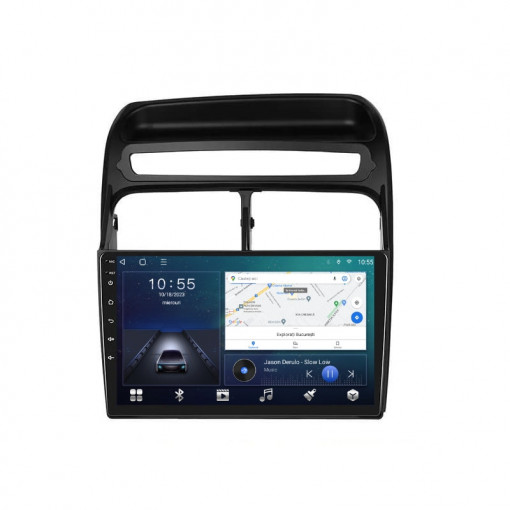 Navigatie dedicata cu Android Fiat Linea 2006 - 2012, 2GB RAM, Radio GPS Dual Zone, Display HD QLED 9" Touchscreen, Internet Wi-Fi si slot SIM 4G, Bluetooth, MirrorLink, USB