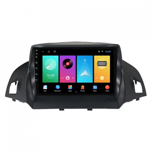 Navigatie dedicata cu Android Ford Kuga II 2012 - 2019, 1GB RAM, Radio GPS Dual Zone, Display HD 9" Touchscreen, Internet Wi-Fi, Bluetooth, MirrorLink, USB, Waze