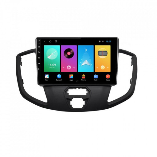 Navigatie dedicata cu Android Ford Transit 2014 - 2020, 1GB RAM, Radio GPS Dual Zone, Display HD 9" Touchscreen, Internet Wi-Fi, Bluetooth, MirrorLink, USB, Waze