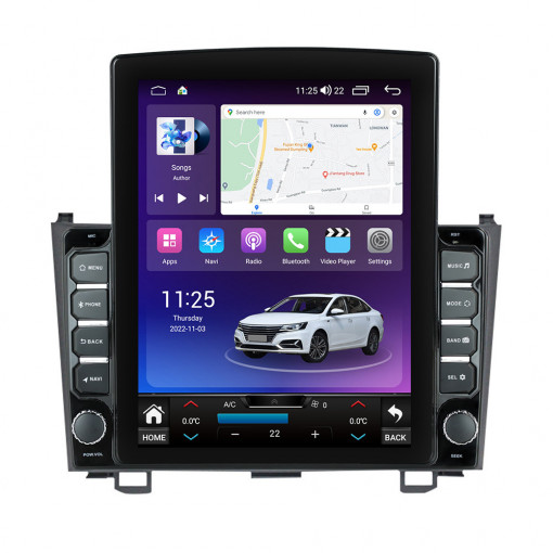 Navigatie dedicata cu Android Honda CR-V III 2006 - 2012, 8GB RAM, Radio GPS Dual Zone, Touchscreen IPS 9.7" HD tip Tesla, Internet Wi-Fi si slot SIM 4G, Bluetooth, MirrorLink, USB, Waze