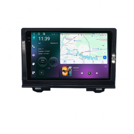 Navigatie dedicata cu Android Honda HR-V dupa 2021, 12GB RAM, Radio GPS Dual Zone, Display 2K QLED 9.5" Touchscreen, Internet Wi-Fi si slot SIM 4G, Bluetooth, MirrorLink, USB