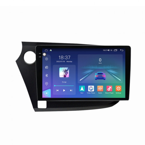 Navigatie dedicata cu Android Honda Insight 2009 - 2014 , 4GB RAM, Radio GPS Dual Zone, Display 2K QLED 9.5" Touchscreen, Internet Wi-Fi si slot SIM 4G, Bluetooth, MirrorLink, USB, Waze