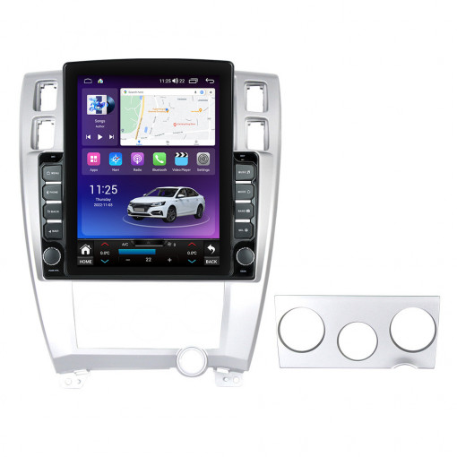 Navigatie dedicata cu Android Hyundai Tucson 2004 - 2011, 4GB RAM, Radio GPS Dual Zone, Touchscreen IPS 9.7" HD tip Tesla, Internet Wi-Fi si slot SIM 4G, Bluetooth, MirrorLink, USB, Waze