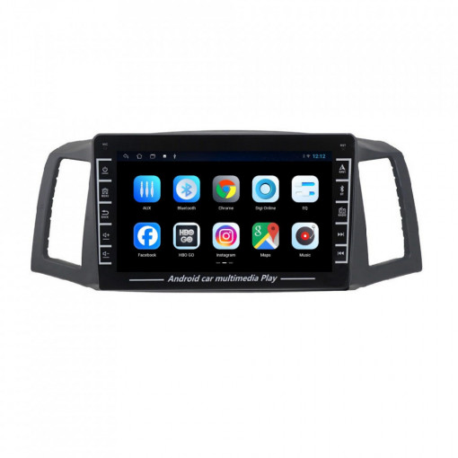 Navigatie dedicata cu Android Jeep Grand Cherokee III 2004 - 2007 fara navigatie originala, 1GB RAM, Radio GPS Dual Zone, Display HD IPS 8" Touchscreen, Internet Wi-Fi, Bluetooth, MirrorLink, USB, Waze