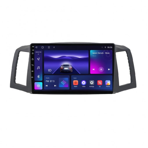 Navigatie dedicata cu Android Jeep Grand Cherokee III 2004 - 2007 fara navigatie originala, 3GB RAM, Radio GPS Dual Zone, Display HD QLED 10" Touchscreen, Internet Wi-Fi si slot SIM 4G, Bluetooth, MirrorLink, USB