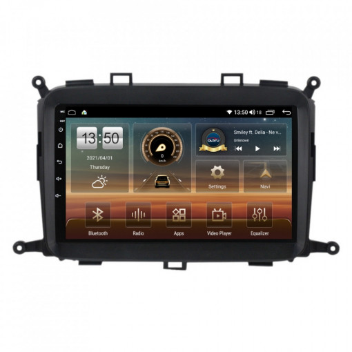 Navigatie dedicata cu Android Kia Carens IV 2013 - 2018, 6GB RAM, Radio GPS Dual Zone, Display HD IPS 9" Touchscreen, Internet Wi-Fi si slot SIM 4G, Bluetooth, MirrorLink, USB, Waze