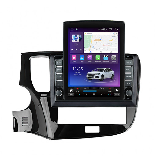 Navigatie dedicata cu Android Mitsubishi Outlander III 2019 - 2021, 4GB RAM, Radio GPS Dual Zone, Touchscreen IPS 9.7" HD tip Tesla, Internet Wi-Fi si slot SIM 4G, Bluetooth, MirrorLink, USB, Waze