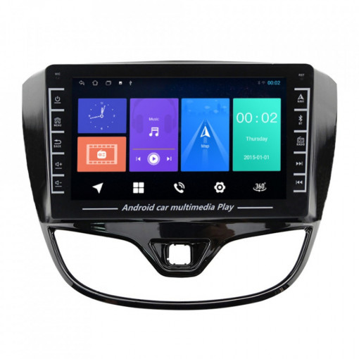 Navigatie dedicata cu Android Opel Karl 2015 - 2019, 1GB RAM, Radio GPS Dual Zone, Display HD IPS 8" Touchscreen, Internet Wi-Fi, Bluetooth, MirrorLink, USB, Waze