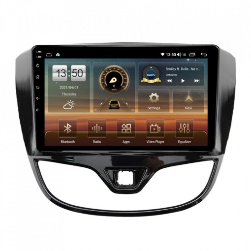 Navigatie dedicata cu Android Opel Karl 2015 - 2019, 8GB RAM, Radio GPS Dual Zone, Display HD IPS 9" Touchscreen, Internet Wi-Fi si slot SIM 4G, Bluetooth, MirrorLink, USB, Waze