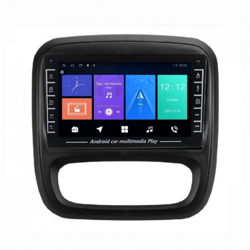 Navigatie dedicata cu Android Opel Vivaro B 2014 - 2019, 1GB RAM, Radio GPS Dual Zone, Display HD IPS 8" Touchscreen, Internet Wi-Fi, Bluetooth, MirrorLink, USB, Waze