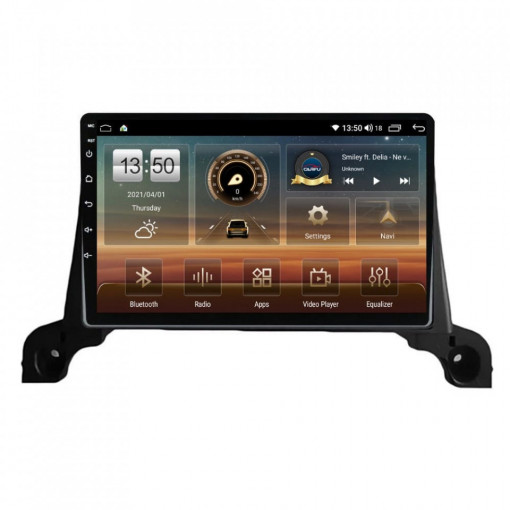 Navigatie dedicata cu Android Peugeot 5008 2017 - 2020, 4GB RAM, Radio GPS Dual Zone, Display HD IPS 9" Touchscreen, Internet Wi-Fi si slot SIM 4G, Bluetooth, MirrorLink, USB, Waze