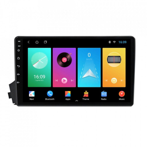 Navigatie dedicata cu Android Ssangyong Actyon 2005 - 2012, 1GB RAM, Radio GPS Dual Zone, Display HD 9" Touchscreen, Internet Wi-Fi, Bluetooth, MirrorLink, USB, Waze