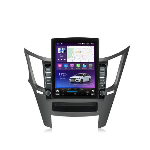 Navigatie dedicata cu Android Subaru Outback / Legacy 2009 - 2014, 8GB RAM, Radio GPS Dual Zone, Touchscreen IPS 9.7" HD tip Tesla, Internet Wi-Fi si slot SIM 4G, Bluetooth, MirrorLink, USB, Waze