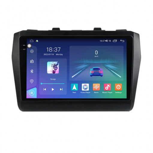Navigatie dedicata cu Android Suzuki Swift V dupa 2017, 8GB RAM, Radio GPS Dual Zone, Display 2K QLED 9.5" Touchscreen, Internet Wi-Fi si slot SIM 4G, Bluetooth, MirrorLink, USB