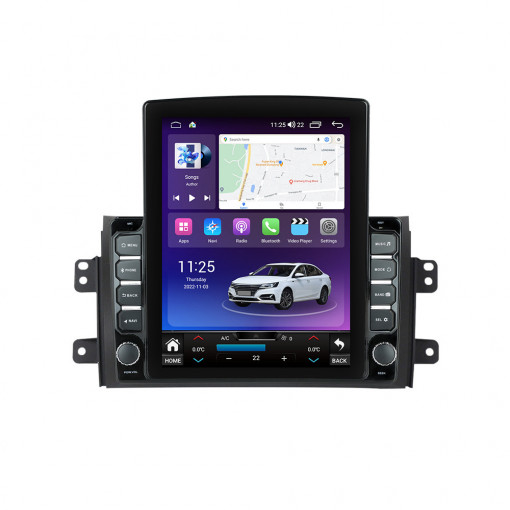 Navigatie dedicata cu Android Suzuki SX4 2006 - 2014, 4GB RAM, Radio GPS Dual Zone, Touchscreen IPS 9.7" HD tip Tesla, Internet Wi-Fi si slot SIM 4G, Bluetooth, MirrorLink, USB, Waze