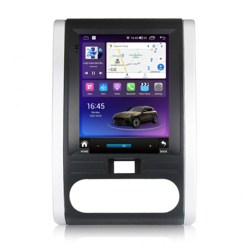 Navigatie dedicata cu Android tip tesla Nissan X-Trail T31 2007 - 2014, 4GB RAM, Radio GPS Dual Zone, Touchscreen IPS 9.7" HD, Internet Wi-Fi si slot SIM 4G, Bluetooth, MirrorLink, USB, Waze