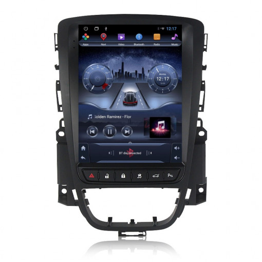 Navigatie dedicata cu Android tip tesla Opel Astra J 2009 - 2018, 2GB RAM, Radio GPS Dual Zone, Touchscreen IPS 9.7" HD, Internet Wi-Fi, Bluetooth, MirrorLink, USB
