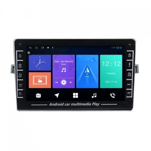 Navigatie dedicata cu Android Toyota Verso 2009 - 2018, 1GB RAM, Radio GPS Dual Zone, Display HD IPS 8" Touchscreen, Internet Wi-Fi, Bluetooth, MirrorLink, USB, Waze