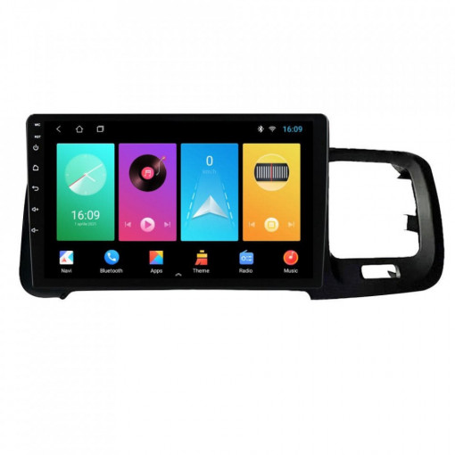 Navigatie dedicata cu Android Volvo S60 II / V60 I 2014 - 2018, 1GB RAM, Radio GPS Dual Zone, Display HD 9" Touchscreen, Internet Wi-Fi, Bluetooth, MirrorLink, USB, Waze