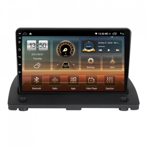 Navigatie dedicata cu Android Volvo XC90 I 2002 - 2015, 8GB RAM, Radio GPS Dual Zone, Display HD IPS 9" Touchscreen, Internet Wi-Fi si slot SIM 4G, Bluetooth, MirrorLink, USB, Waze