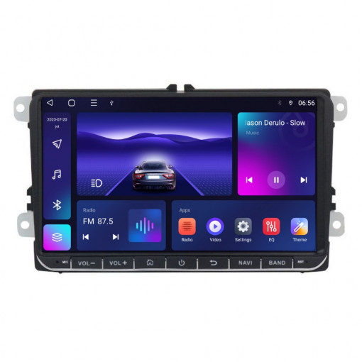 Navigatie dedicata cu Android VW Passat B6 / B7 2005 - 2015, 3GB RAM, Radio GPS Dual Zone, Display HD IPS 9" Touchscreen, Internet Wi-Fi si slot SIM 4G, Bluetooth, MirrorLink, USB, Waze