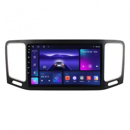 Navigatie dedicata cu Android VW Sharan dupa 2010, 3GB RAM, Radio GPS Dual Zone, Display HD QLED 9'' Touchscreen, Internet Wi-Fi si slot SIM 4G, Bluetooth, MirrorLink, USB