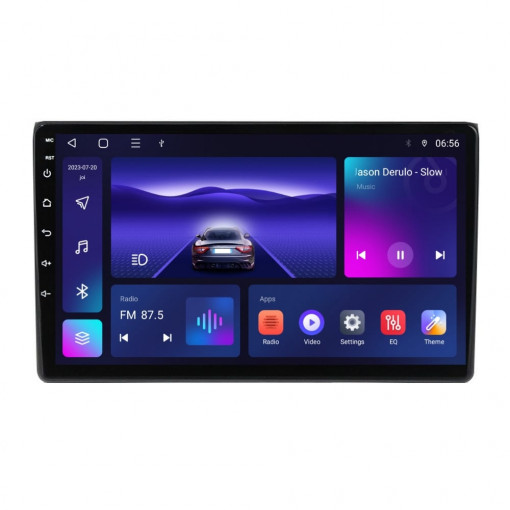 Navigatie dedicata cu Android Audi A4 (B6, B7) 2000 - 2008, 3GB RAM, Radio GPS Dual Zone, Display HD QLED 9" Touchscreen, Internet Wi-Fi si slot SIM 4G, Bluetooth, MirrorLink, USB