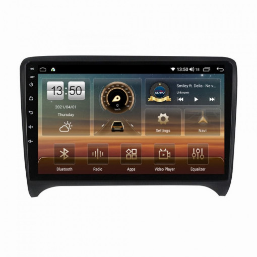 Navigatie dedicata cu Android Audi TT 2006 - 2015, 6GB RAM, Radio GPS Dual Zone, Display HD IPS 9" Touchscreen, Internet Wi-Fi si slot SIM 4G, Bluetooth, MirrorLink, USB, Waze