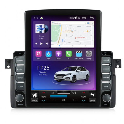 Navigatie dedicata cu Android BMW Seria 3 (E46) 1997 - 2005, 4GB RAM, Radio GPS Dual Zone, Touchscreen IPS 9.7" HD tip Tesla, Internet Wi-Fi si slot SIM 4G, Bluetooth, MirrorLink, USB, Waze