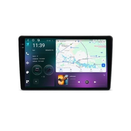 Navigatie dedicata cu Android Ford Fusion 2002 - 2005, 12GB RAM, Radio GPS Dual Zone, Display 2K QLED 9.5" Touchscreen, Internet Wi-Fi si slot SIM 4G, Bluetooth, MirrorLink, USB