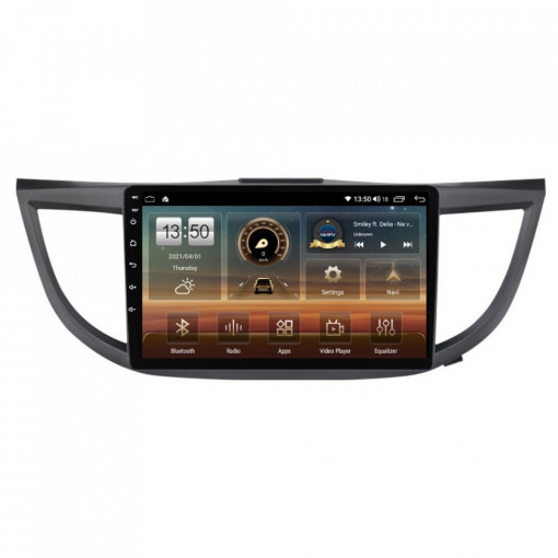 Navigatie dedicata cu Android Honda CR-V IV 2012 - 2018, 6GB RAM, Radio GPS Dual Zone, Display HD IPS 10" Touchscreen, Internet Wi-Fi si slot SIM 4G, Bluetooth, MirrorLink, USB, Waze