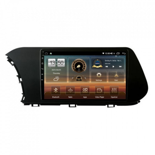 Navigatie dedicata cu Android Hyundai i20 dupa 2020, 4GB RAM, Radio GPS Dual Zone, Display HD IPS 10" Touchscreen, Internet Wi-Fi si slot SIM 4G, Bluetooth, MirrorLink, USB, Waze