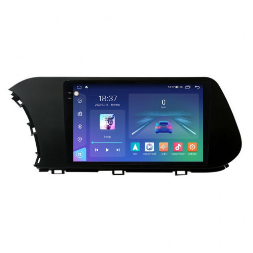 Navigatie dedicata cu Android Hyundai i20 dupa 2020, 4GB RAM, Radio GPS Dual Zone, Display 2K QLED 10.36" Touchscreen, Internet Wi-Fi si slot SIM 4G, Bluetooth, MirrorLink, USB, Waze