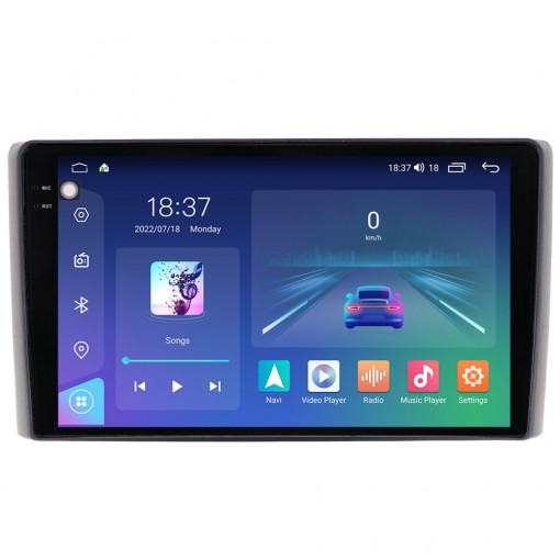 Navigatie dedicata cu Android Iveco Daily 2006 - 2014, 4GB RAM, Radio GPS Dual Zone, Display 2K QLED 9.5" Touchscreen, Internet Wi-Fi si slot SIM 4G, Bluetooth, MirrorLink, USB