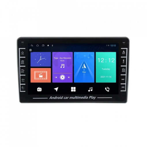 Navigatie dedicata cu Android Jeep Grand Cherokee III 2007 - 2011, 1GB RAM, Radio GPS Dual Zone, Display HD IPS 8" Touchscreen, Internet Wi-Fi, Bluetooth, MirrorLink, USB, Waze