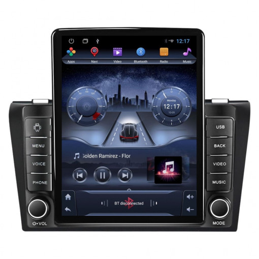 Navigatie dedicata cu Android Mazda 3 2003 - 2009, 2GB RAM, Radio GPS Dual Zone, Touchscreen IPS 9.7" HD tip Tesla, Internet Wi-Fi, Bluetooth, MirrorLink, USB