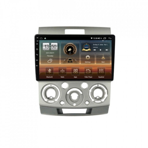 Navigatie dedicata cu Android Mazda BT-50 2005 - 2011, 6GB RAM, Radio GPS Dual Zone, Display HD IPS 9" Touchscreen, Internet Wi-Fi si slot SIM 4G, Bluetooth, MirrorLink, USB, Waze