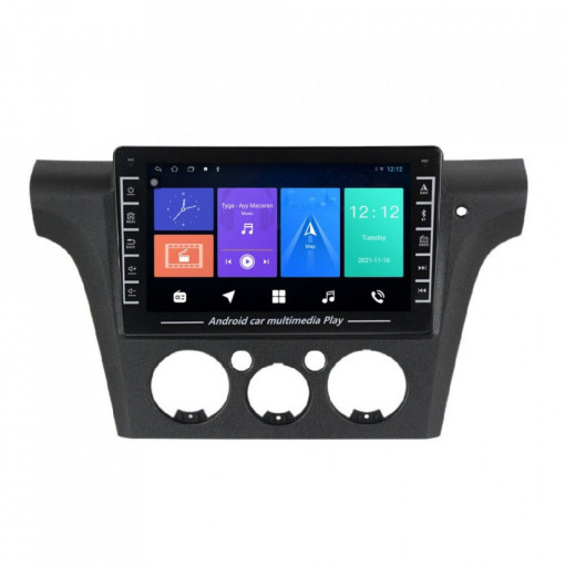 Navigatie dedicata cu Android Mitsubishi Outlander I 2001 - 2006, 1GB RAM, Radio GPS Dual Zone, Display HD IPS 8" Touchscreen, Internet Wi-Fi, Bluetooth, MirrorLink, USB, Waze