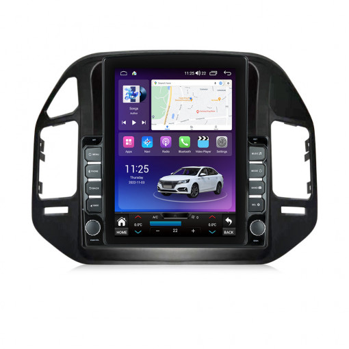 Navigatie dedicata cu Android Mitsubishi Pajero III 2001 - 2006, 4GB RAM, Radio GPS Dual Zone, Touchscreen IPS 9.7" HD tip Tesla, Internet Wi-Fi si slot SIM 4G, Bluetooth, MirrorLink, USB, Waze