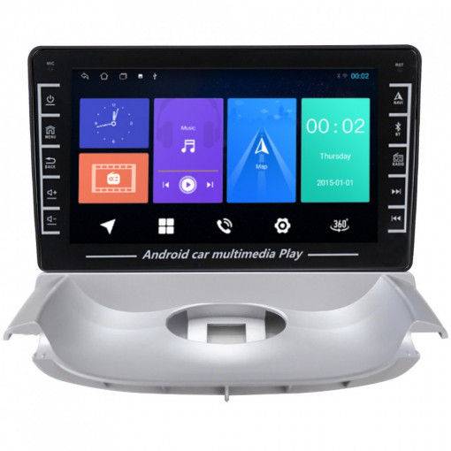 Navigatie dedicata cu Android Peugeot 206 1998 - 2009, 1GB RAM, Radio GPS Dual Zone, Display HD IPS 8'' Touchscreen, Internet Wi-Fi, Bluetooth, MirrorLink, USB, Waze